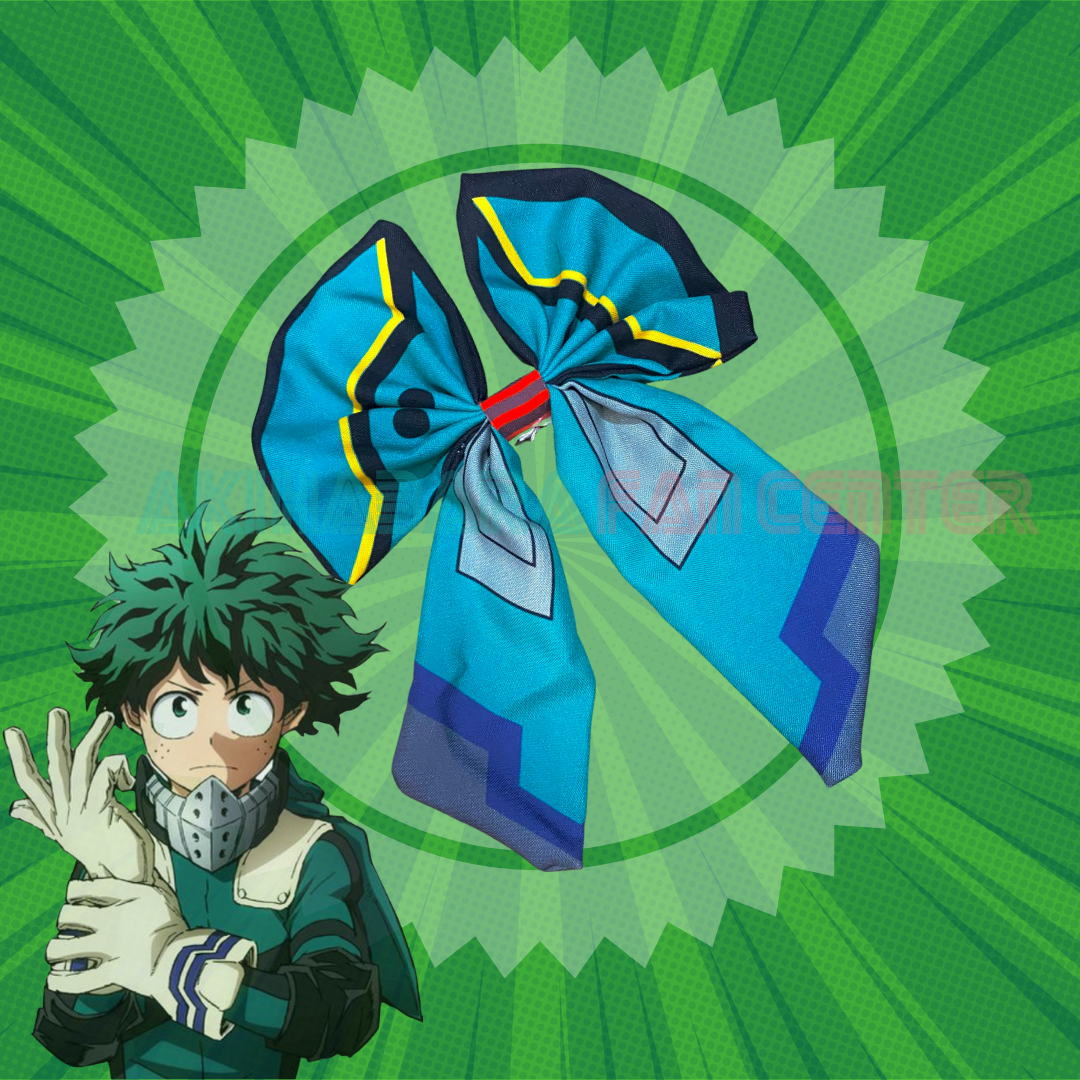 Moño inspirado en Deku