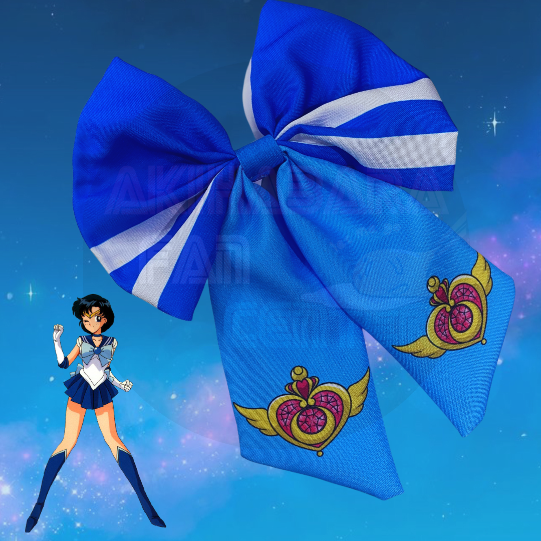 Moño Inspirado en Sailor Mercurio