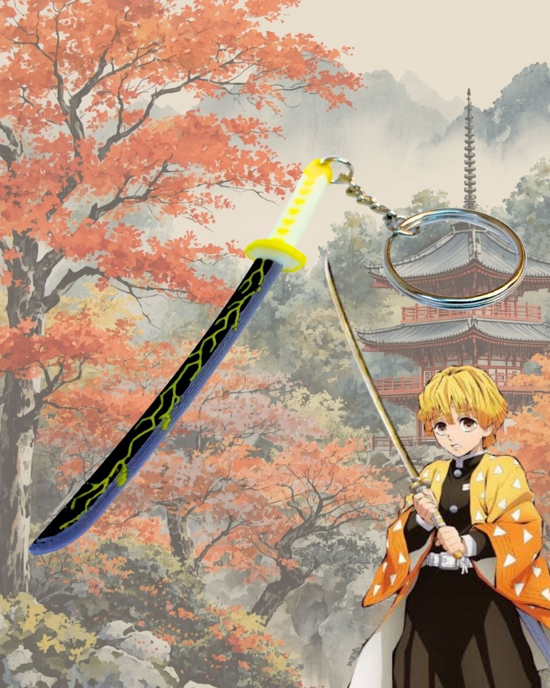 Llavero Katana zenitsu