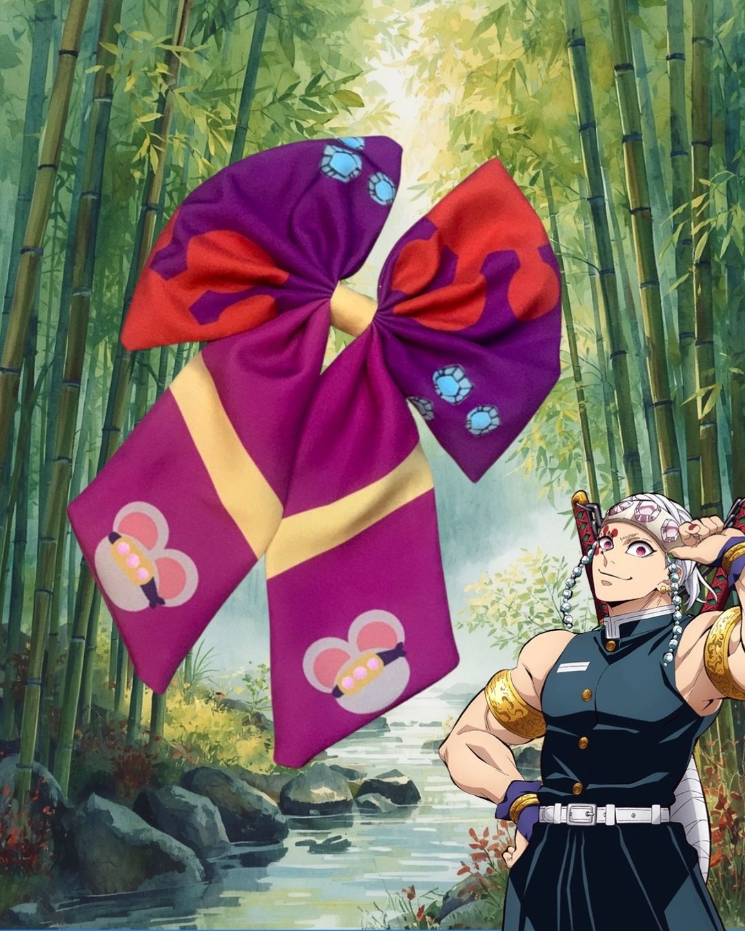 Moño inspirado en Usui tengan