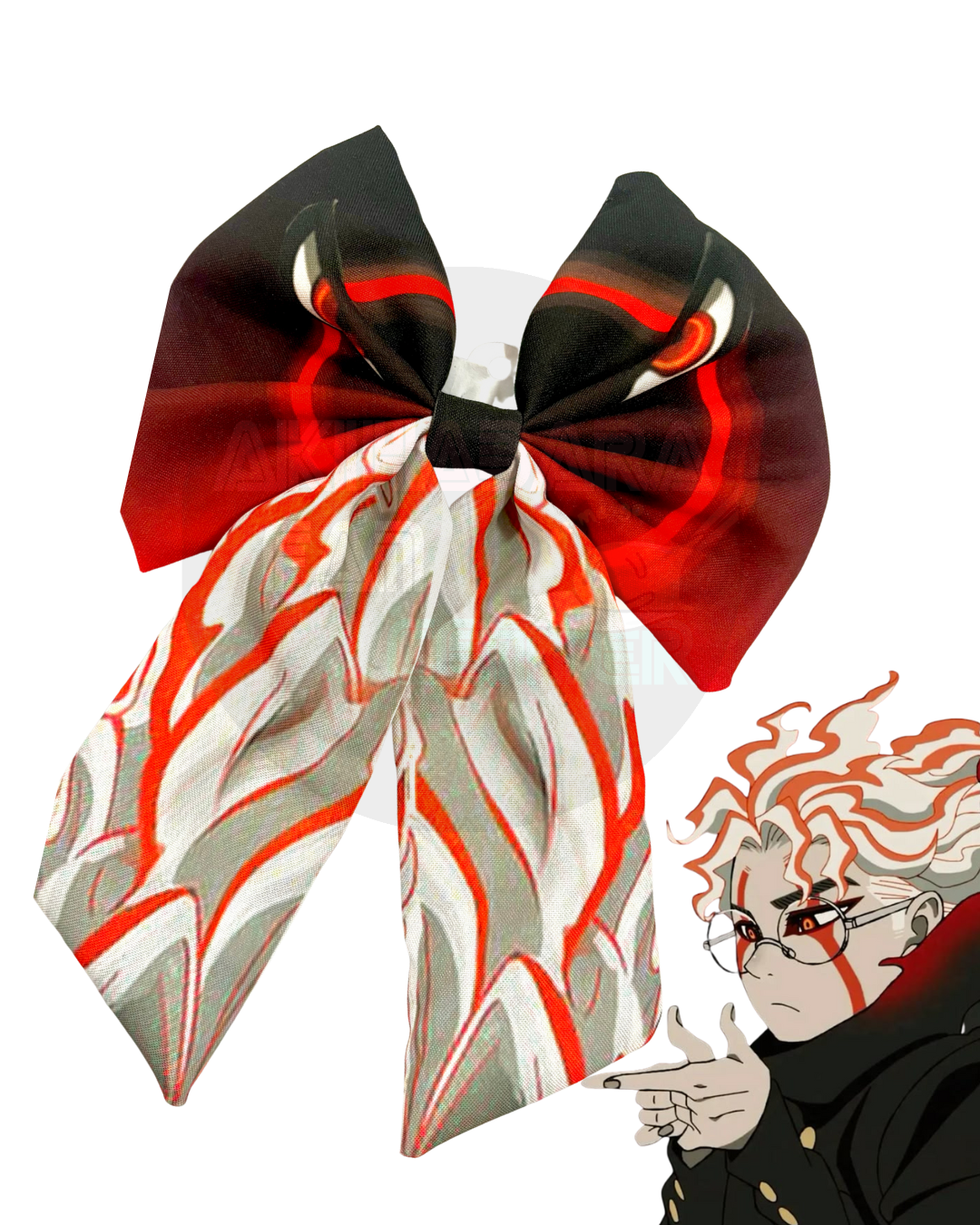 Moño inspirado en okarun