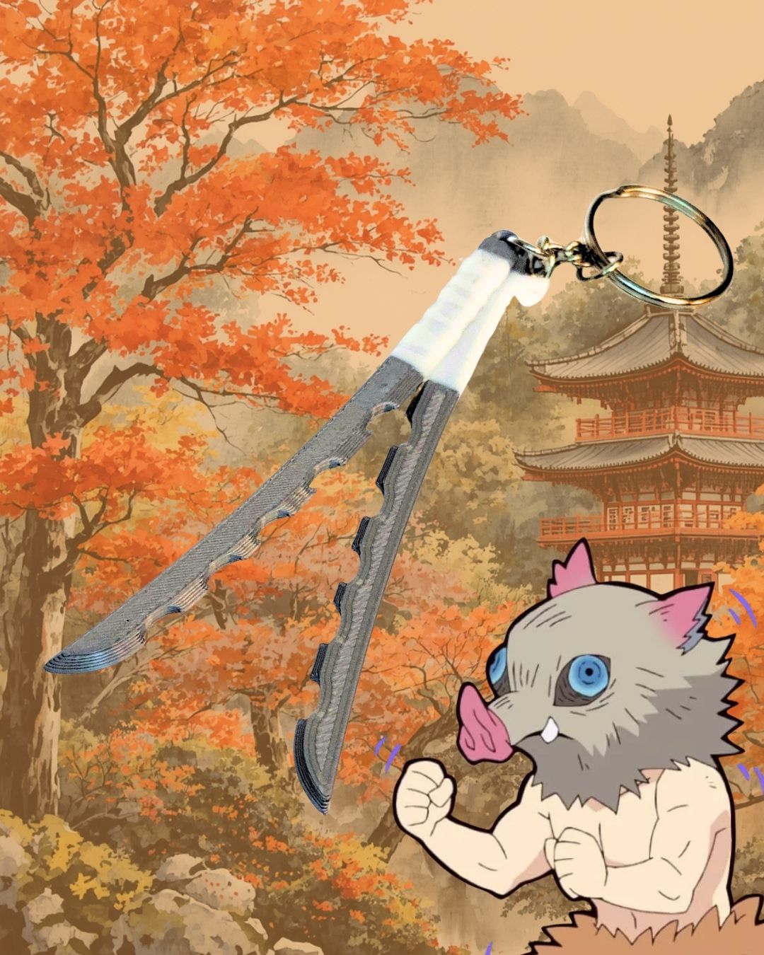 Llavero Katana inosuke