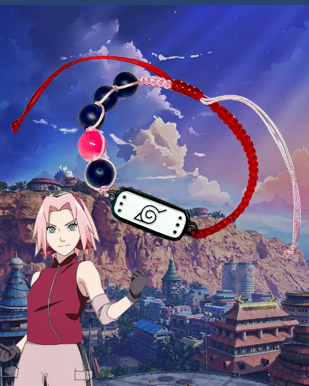 Pulsera Tejida Sakura